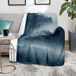 Ocean Wave Print Blanket