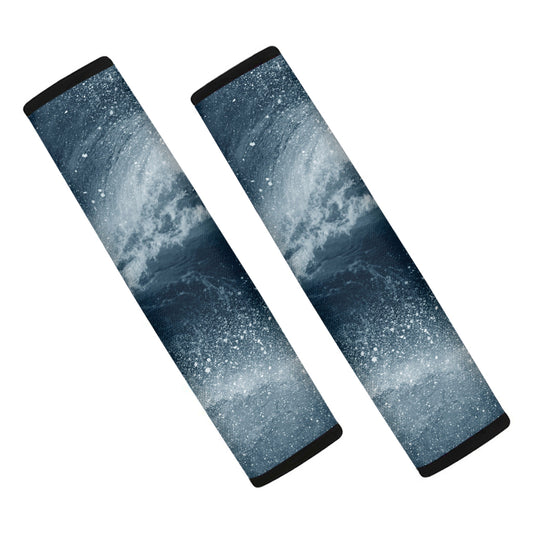 Ocean Wave Print Car Seat Belt Covers