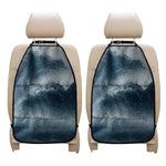 Ocean Wave Print Car Seat Organizers