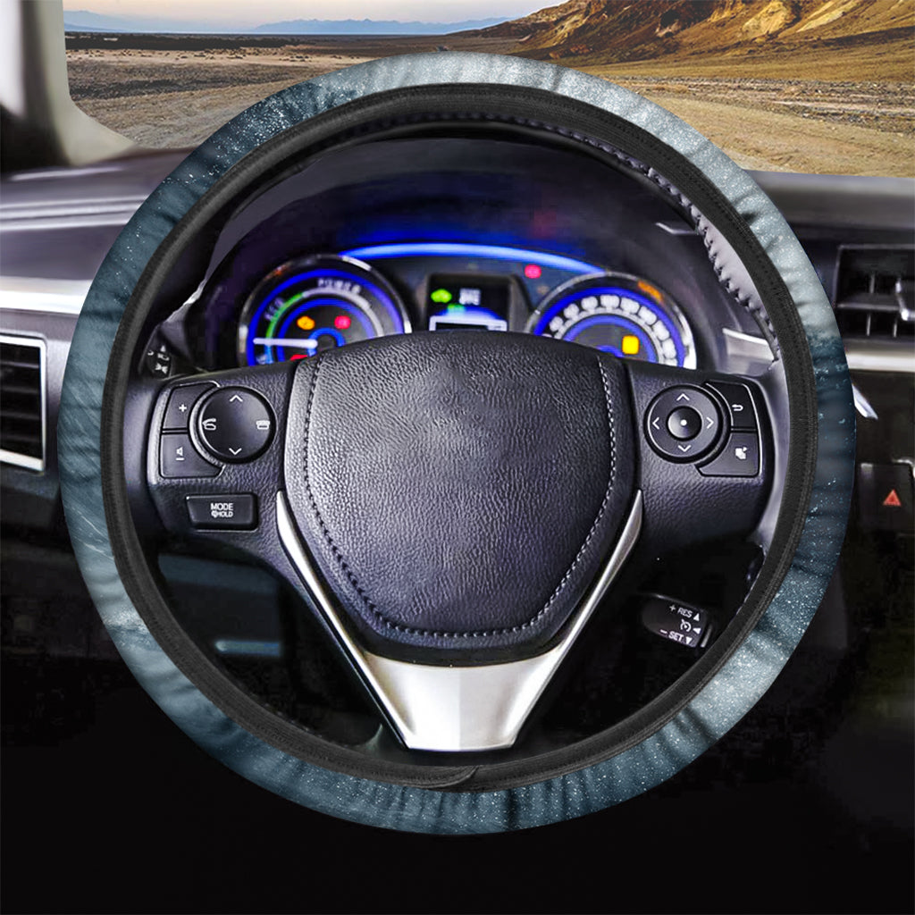 Ocean Wave Print Car Steering Wheel Cover