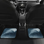 Ocean Wave Print Front and Back Car Floor Mats