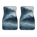 Ocean Wave Print Front Car Floor Mats