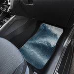 Ocean Wave Print Front Car Floor Mats