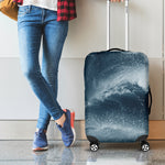 Ocean Wave Print Luggage Cover