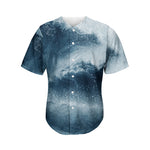 Ocean Wave Print Men's Baseball Jersey