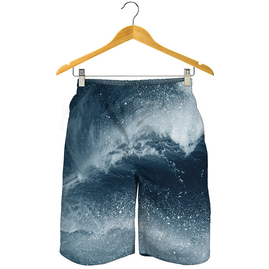 Ocean Wave Print Men's Shorts