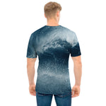 Ocean Wave Print Men's T-Shirt
