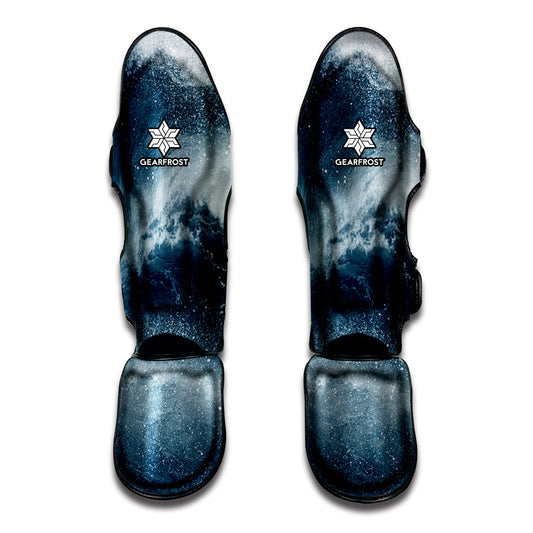 Ocean Wave Print Muay Thai Shin Guard
