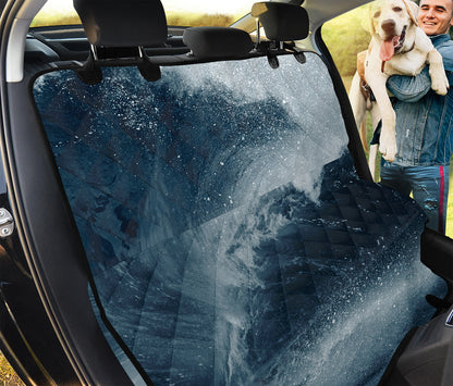 Ocean Wave Print Pet Car Back Seat Cover