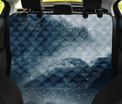 Ocean Wave Print Pet Car Back Seat Cover