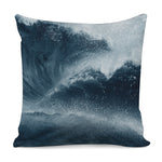 Ocean Wave Print Pillow Cover