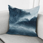 Ocean Wave Print Pillow Cover