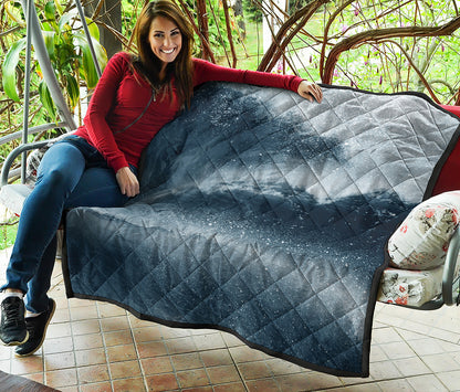 Ocean Wave Print Quilt