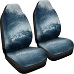 Ocean Wave Print Universal Fit Car Seat Covers