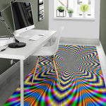 Octagonal Psychedelic Optical Illusion Area Rug GearFrost