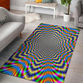 Octagonal Psychedelic Optical Illusion Floor Mat