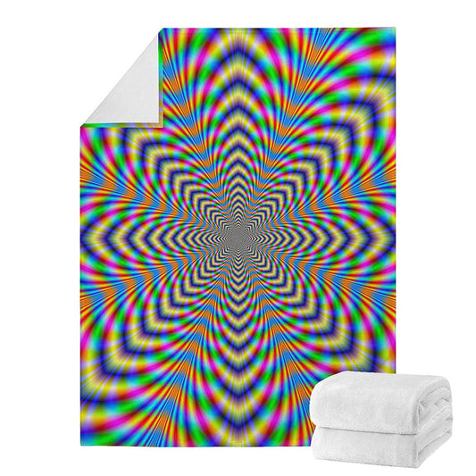 Octagonal Psychedelic Optical Illusion Blanket