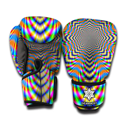 Octagonal Psychedelic Optical Illusion Boxing Gloves