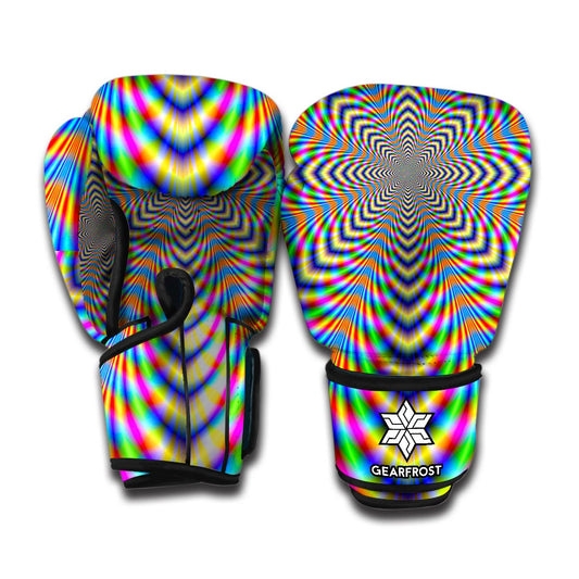 Octagonal Psychedelic Optical Illusion Boxing Gloves