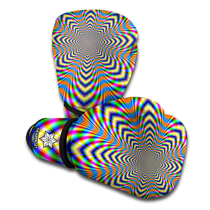 Octagonal Psychedelic Optical Illusion Boxing Gloves