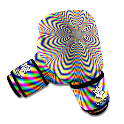 Octagonal Psychedelic Optical Illusion Boxing Gloves