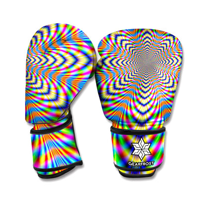 Octagonal Psychedelic Optical Illusion Boxing Gloves