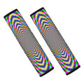 Octagonal Psychedelic Optical Illusion Car Seat Belt Covers