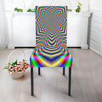 Octagonal Psychedelic Optical Illusion Dining Chair Slipcover