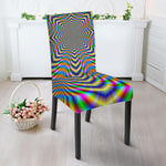 Octagonal Psychedelic Optical Illusion Dining Chair Slipcover