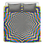 Octagonal Psychedelic Optical Illusion Duvet Cover Bedding Set