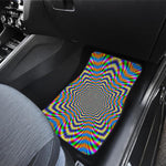 Octagonal Psychedelic Optical Illusion Front and Back Car Floor Mats