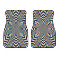 Octagonal Psychedelic Optical Illusion Front Car Floor Mats