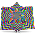 Octagonal Psychedelic Optical Illusion Hooded Blanket