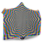 Octagonal Psychedelic Optical Illusion Hooded Blanket