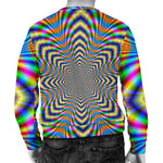 Octagonal Psychedelic Optical Illusion Men's Crewneck Sweatshirt GearFrost