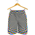 Octagonal Psychedelic Optical Illusion Men's Shorts