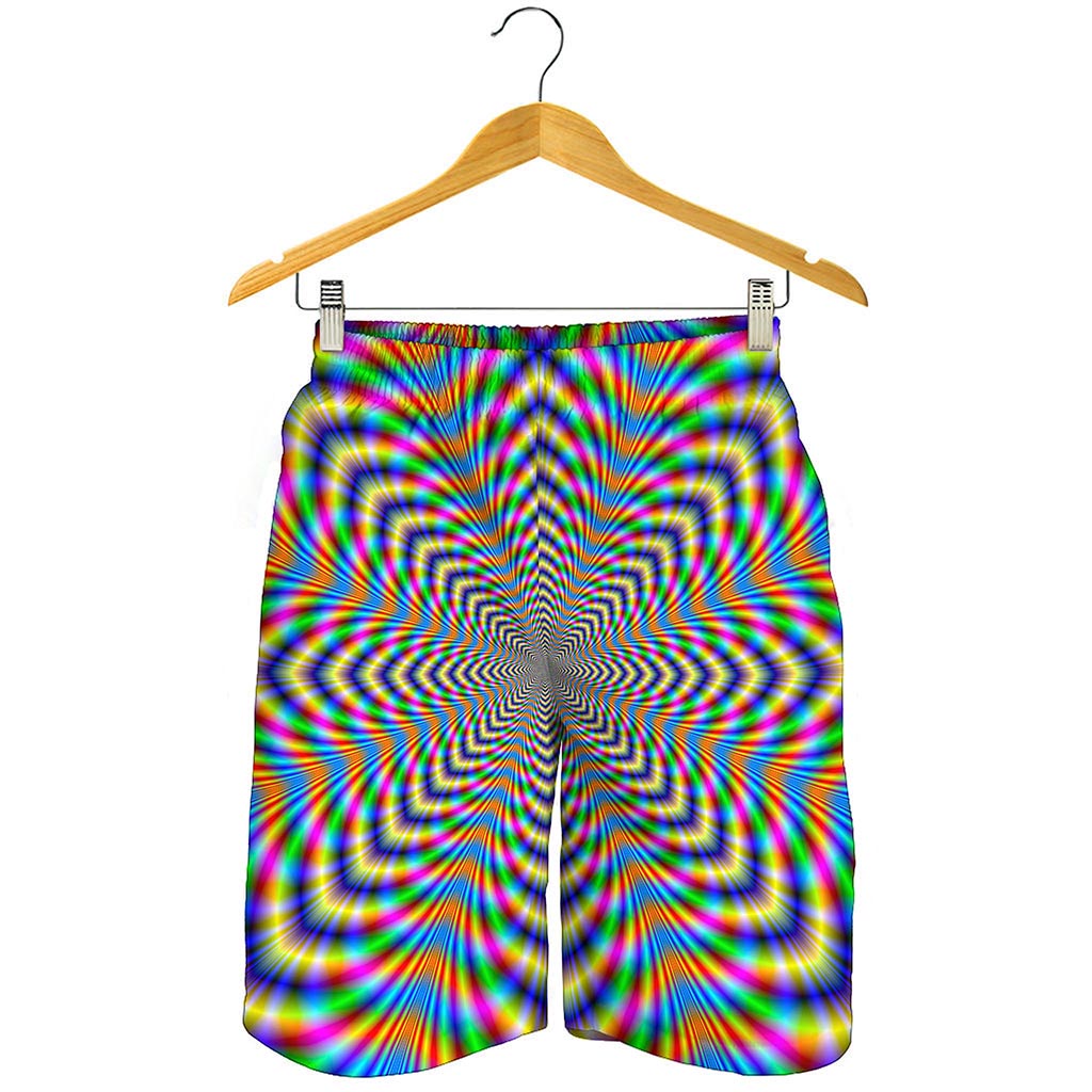 Octagonal Psychedelic Optical Illusion Men's Shorts