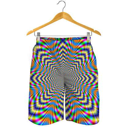 Octagonal Psychedelic Optical Illusion Men's Shorts