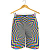 Octagonal Psychedelic Optical Illusion Men's Shorts