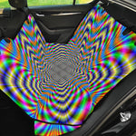 Octagonal Psychedelic Optical Illusion Pet Car Back Seat Cover
