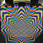 Octagonal Psychedelic Optical Illusion Pet Car Back Seat Cover