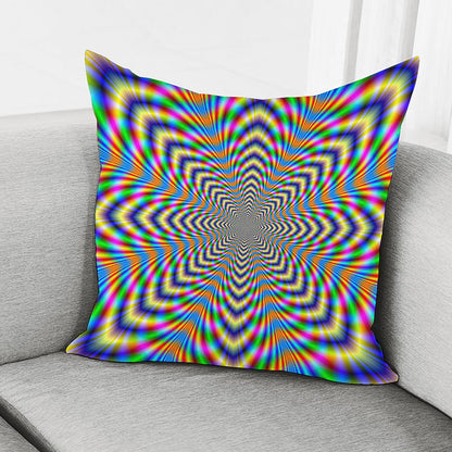 Octagonal Psychedelic Optical Illusion Pillow Cover