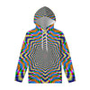 Octagonal Psychedelic Optical Illusion Pullover Hoodie
