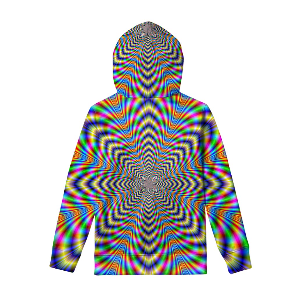 Octagonal Psychedelic Optical Illusion Pullover Hoodie