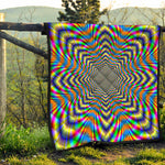 Octagonal Psychedelic Optical Illusion Quilt
