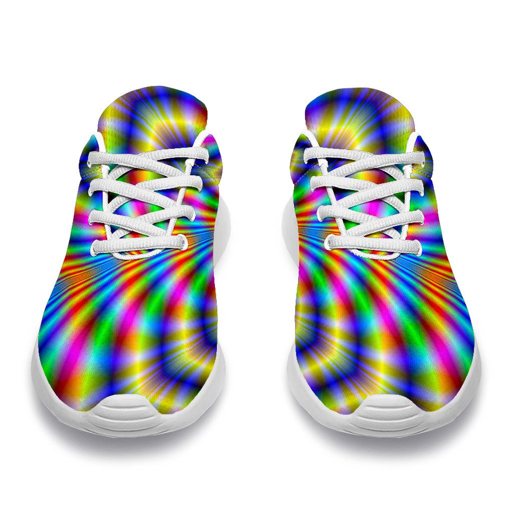 Octagonal Psychedelic Optical Illusion Sport Shoes GearFrost
