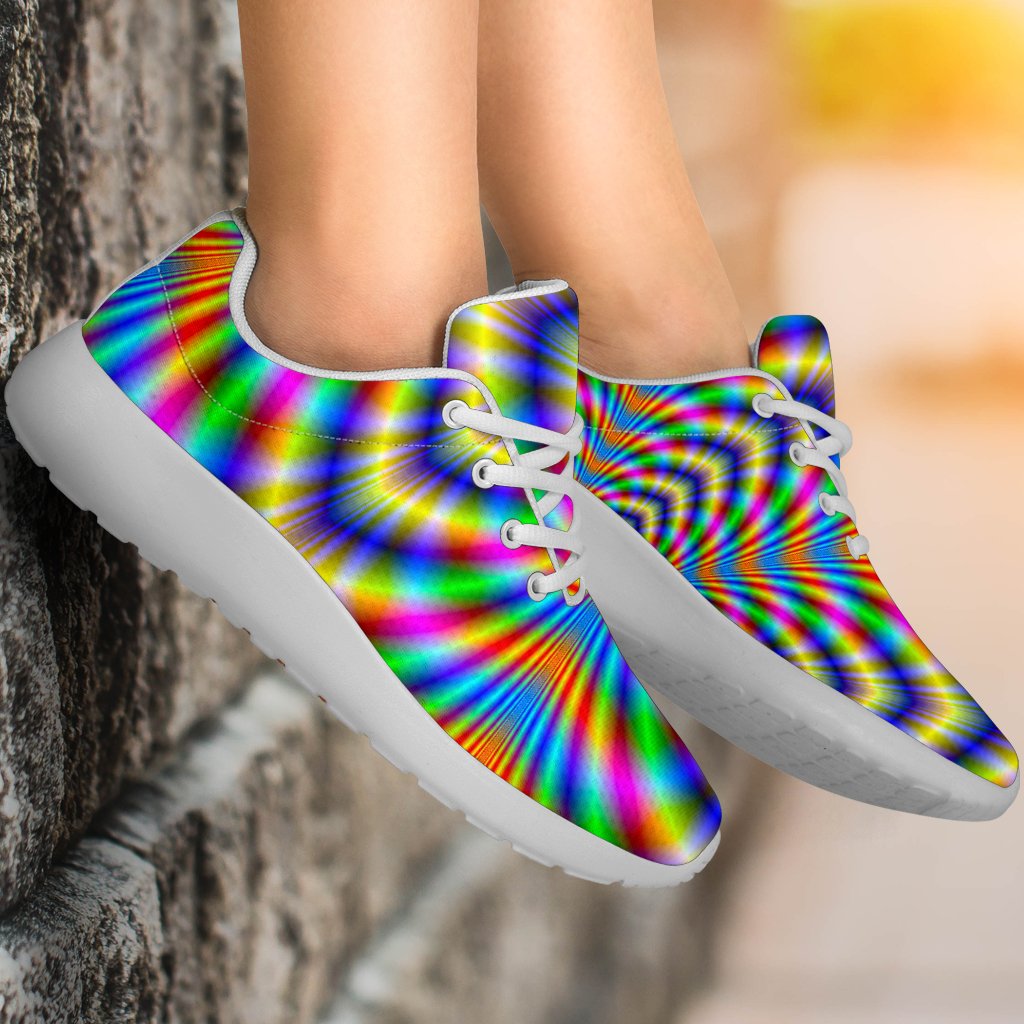 Octagonal Psychedelic Optical Illusion Sport Shoes GearFrost