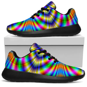 Octagonal Psychedelic Optical Illusion Sport Shoes GearFrost