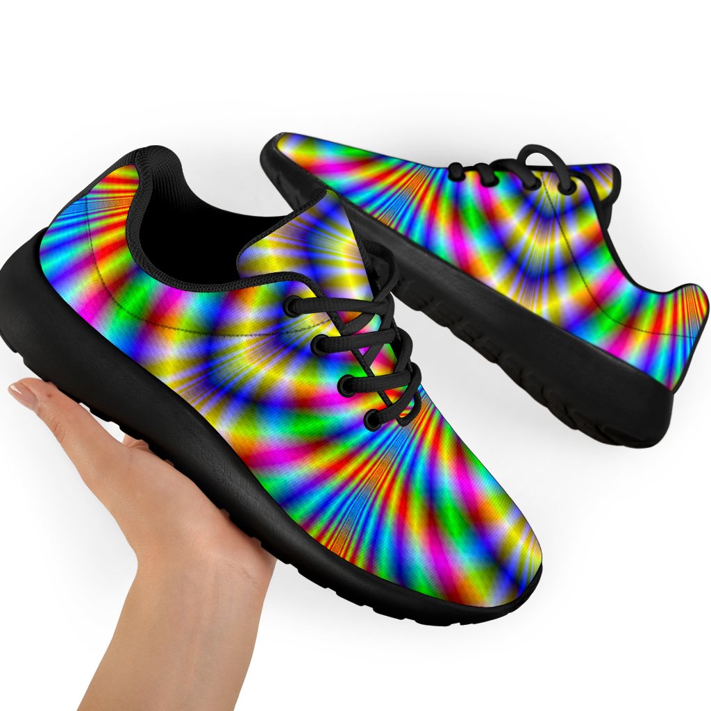Octagonal Psychedelic Optical Illusion Sport Shoes GearFrost