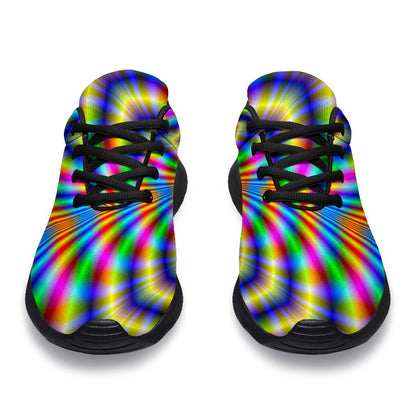 Octagonal Psychedelic Optical Illusion Sport Shoes GearFrost